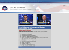 Colorado Campaign: On-Air Debates, Skoubo Graphics