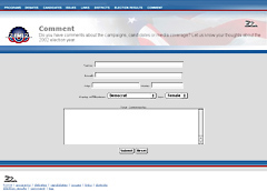 Colorado Campaign Election Website: Voter Comments, Skoubo Graphics