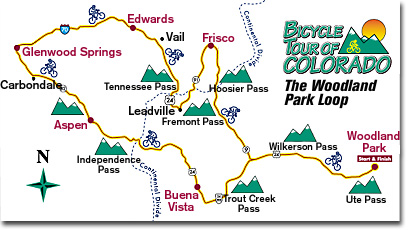 Infographic: Bicycle Tour of Colorado Map