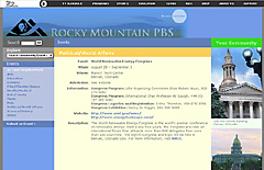Rocky Mountain PBS Events: Political & World Affairs